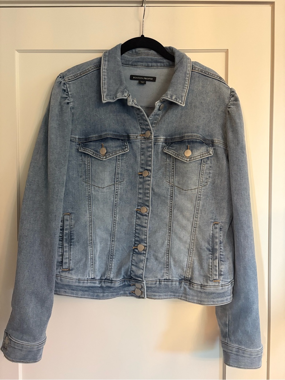 Boston Proper Light Wash Blue Jean Jacket